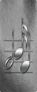 Music Notes Silver